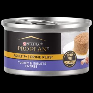 Pro Plan PRIME PLUS Senior Adult 7+ Turkey & Giblets Entrée Classic Wet Cat Food